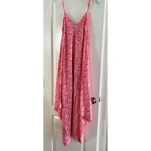 Vineyard Vines Women’s Maxi Sundress - Size Large -Pink Beach  Summer - Picture 2 of 6